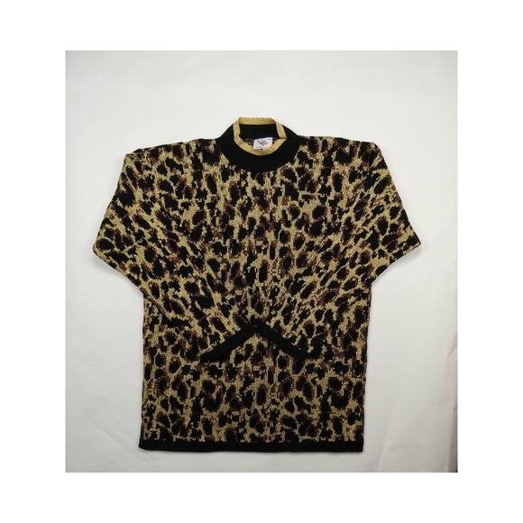 Nutcracker Christmas Holiday sweater, leopard print, medium, NEW - Picture 1 of 2